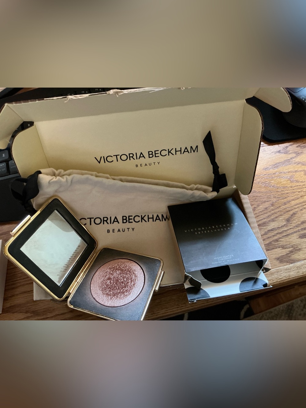rare Victoria Beckham Estee Lauder highlighter MODERN MERCURY makeup beauty Lux